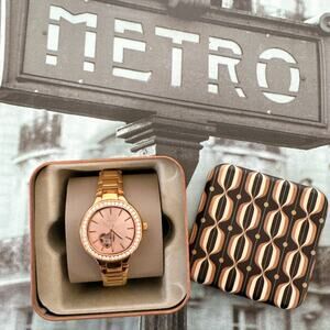 Fossil BQ3723 Weslee Automatic Rose Gold-Tone Stainless Steel Watch